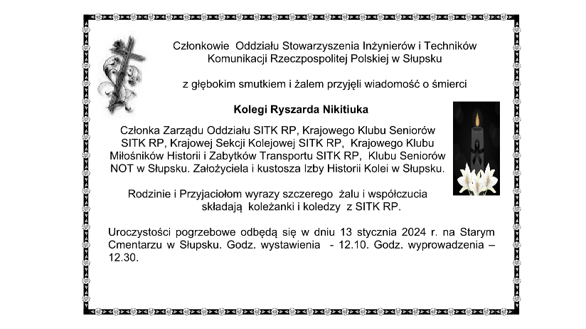 Pogrzeb kolegi Ryszarda Nikitiuka